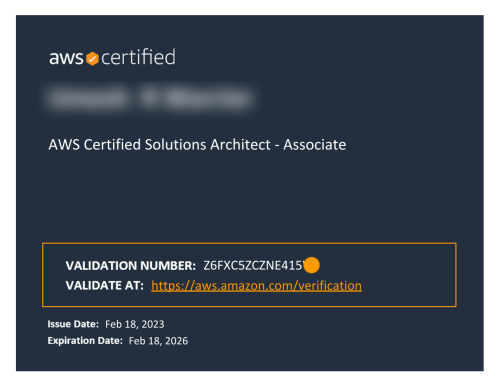 сертификат AWS Certified Solutions Architect – Associate от aws.amazon.com