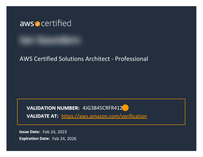 сертификат AWS Certified Solutions Architect — Professional от aws.amazon.com