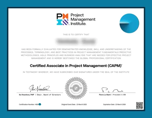 Certified Associate in Project Management