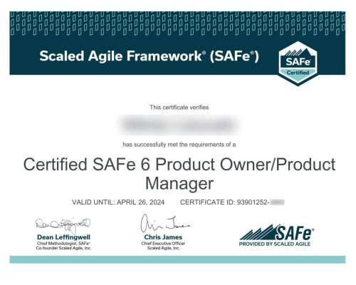 SAFe® Product Owner/Product Manager