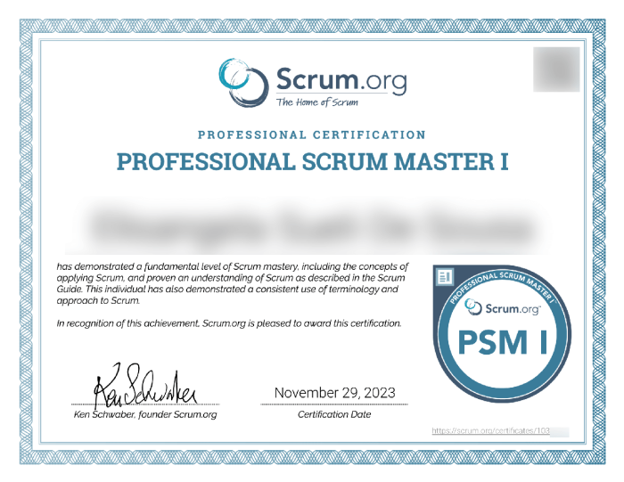 Professional Scrum Master I от 29/11/2023