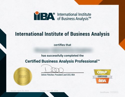 Certified Business Analysis Professional