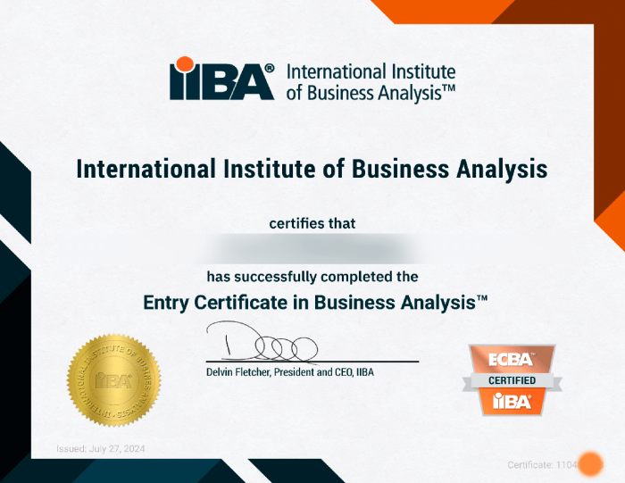 Certified Business Analysis Professional — изображение 2