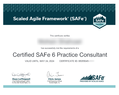 SAFe 6 Practice Consultant