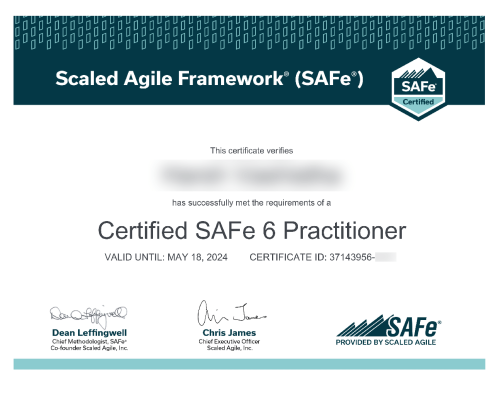 SAFe 6 Practitioner