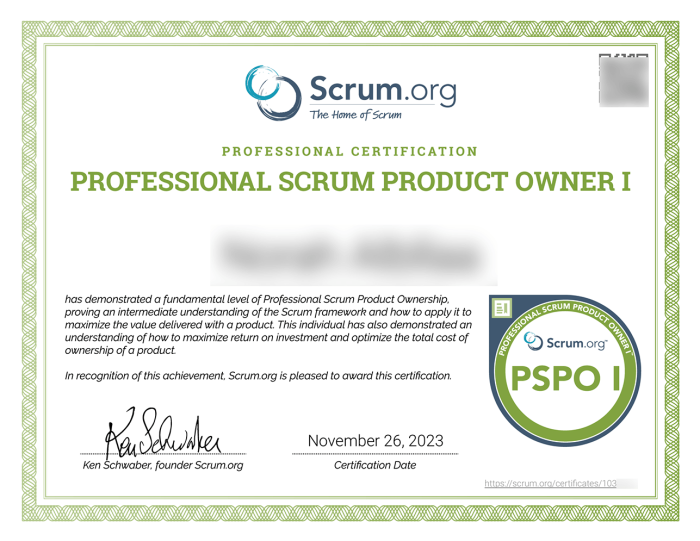 Professional Scrum Product Owner I 26_11_2023