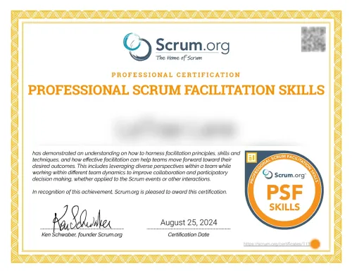 Professional Scrum Facilitation Skills