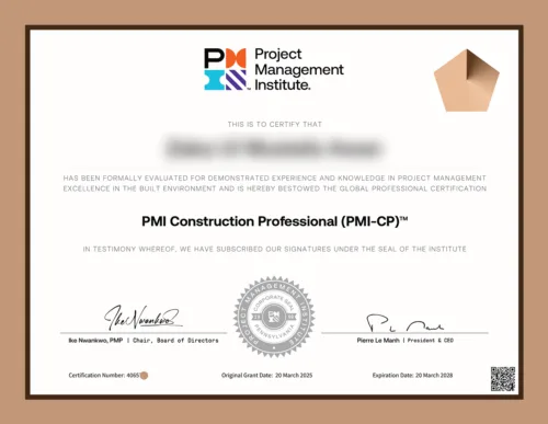 PMI Construction Professional (PMI-CP)