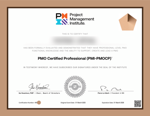 Project Management Office Certified Professional от 1 марта 2025